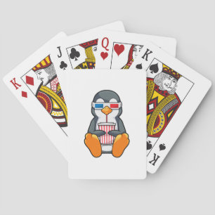 Penguin Cinema Glasses Drinking cup Playing Cards