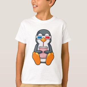 Penguin Cinema Glasses Drinking cup T-Shirt