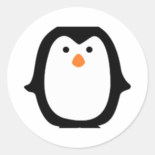 Penguin Classic Round Sticker