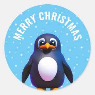 Penguin Classic Round Sticker