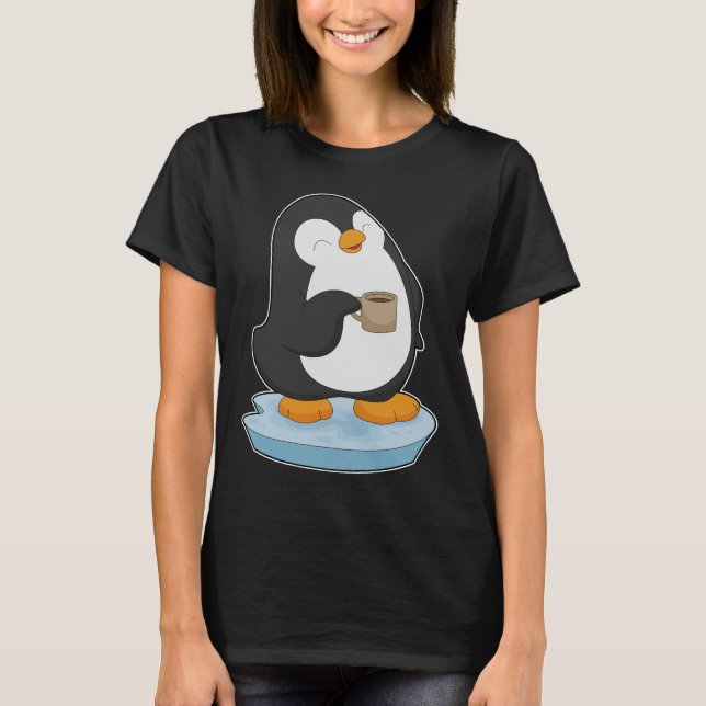 Penguin Coffee Cup T-Shirt (Front)