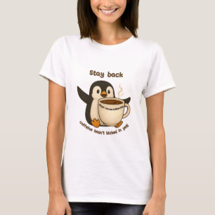 Penguin Coffee Warning T-Shirt