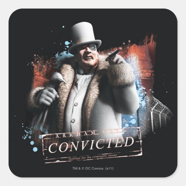 Penguin - Convicted Square Sticker (Front)