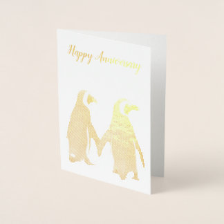 Penguin Couple Anniversary Card