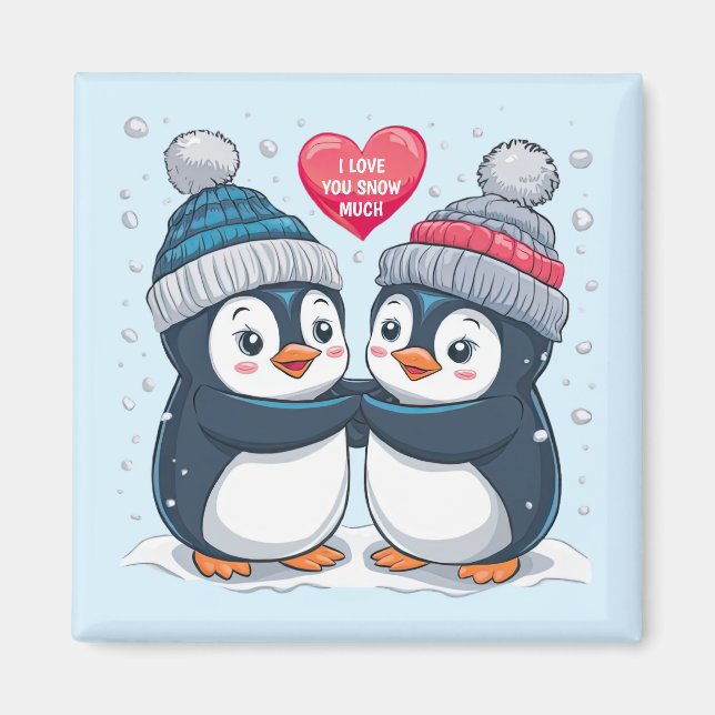 Penguin Couple Magnet (Front)