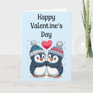 Penguin Couple Valentine Card