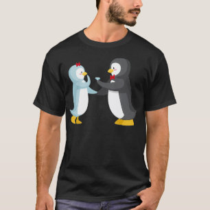 PENGUIN COUPLES GIFT Wedding Anniversary Engagemen T-Shirt