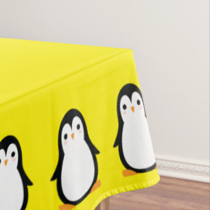 Penguin Cute Kids Birthday Party Tablecloth
