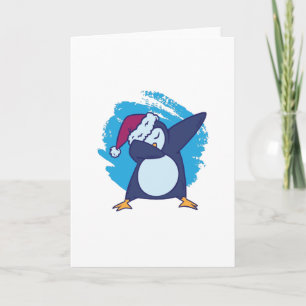Penguin dabbing card