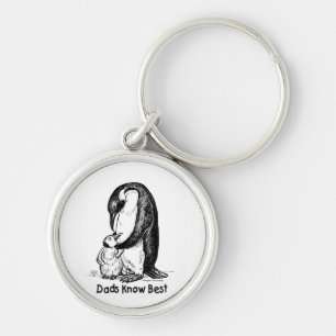 Penguin Dad Key Ring