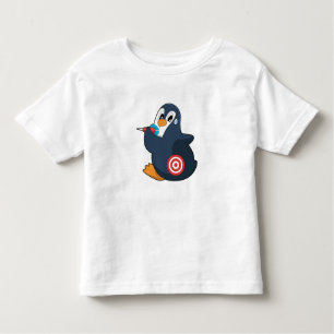 Penguin Darts Dart Dartboard Toddler T-Shirt