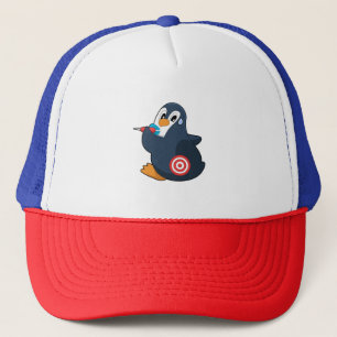 Penguin Darts Dart Dartboard Trucker Hat