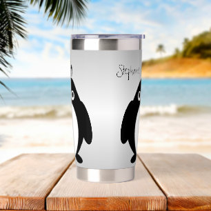 Penguin Design Personalised Insulated Tumbler