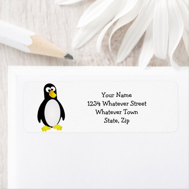 Penguin Design Return Address Label (Insitu)