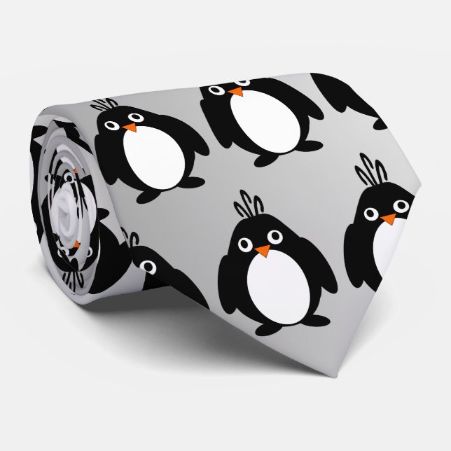 Penguin Design Tie (Rolled)
