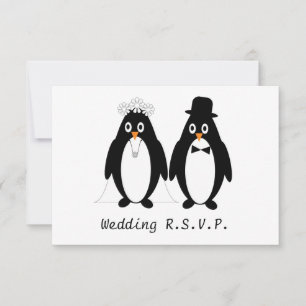 Penguin Design Wedding RSVP