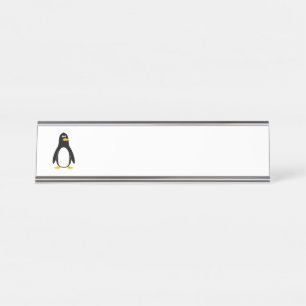 Penguin Desk Name Plate