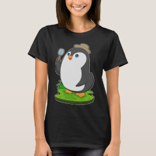Penguin Detective Magnifying glass T-Shirt