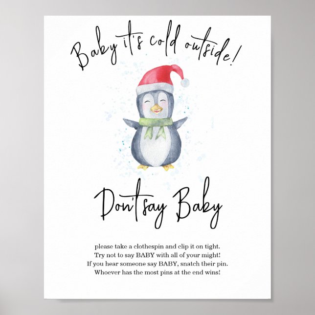 Penguin - Don't say baby Poster (Front)