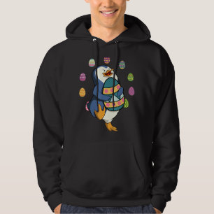 Penguin Egg Hunt Easter Day Cute Animal Boys Girls Hoodie
