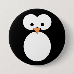 Penguin Eyes 7.5 Cm Round Badge