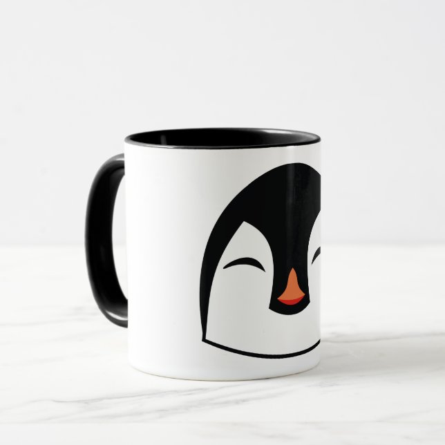 Penguin Face Mug (Front Left)