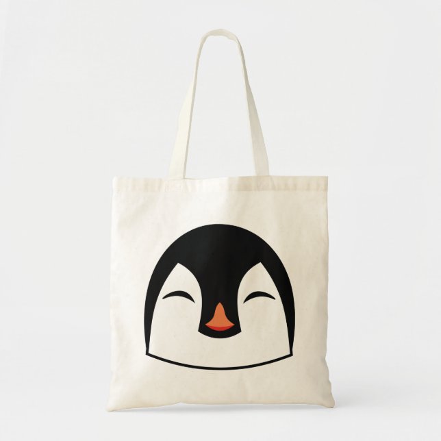 Penguin Face Tote Bag (Front)