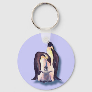 PENGUIN FAMILY by SHARON SHARPE Key Ring