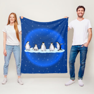 Penguin Family Fleece Blanket
