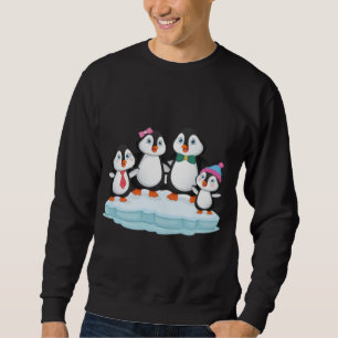 Penguin family love gift christmas birthday sweatshirt
