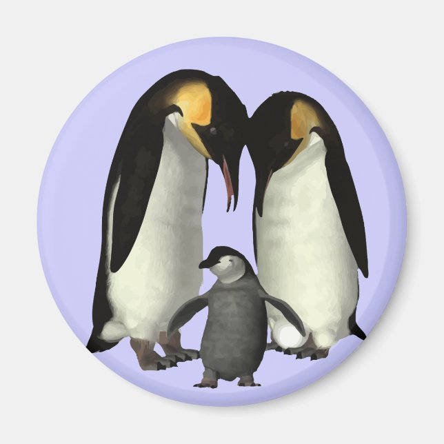Penguin Family Magnet (Front)