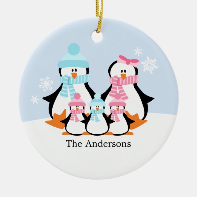Penguin Family Ornaments (Front)