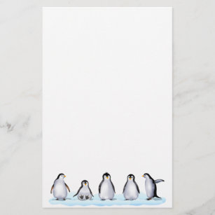 Penguin Family Stationery