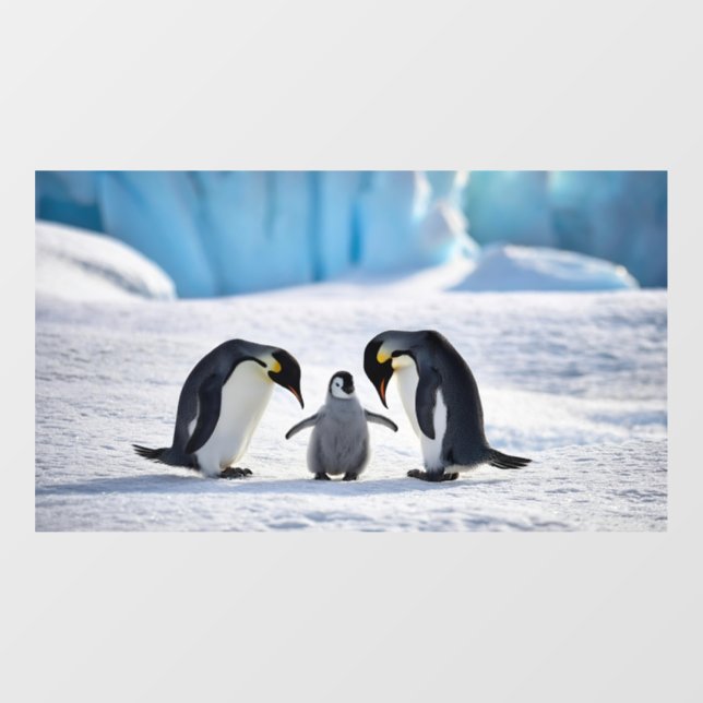 Penguin Family Window Cling (Sheet)