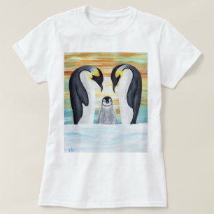 Penguin Family with Baby Penguin T-Shirt