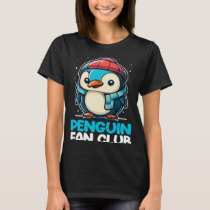 Penguin Fan Club Cute Penguin Zoo Kids Boys Girls T-Shirt