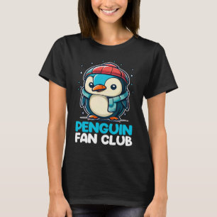 Penguin Fan Club Cute Penguin Zoo Kids Boys Girls T-Shirt
