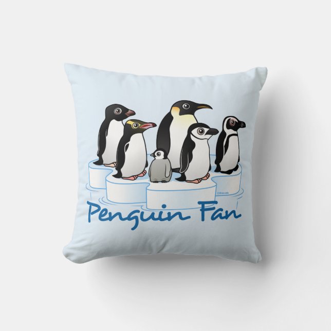 Penguin Fan Cushion (Front)