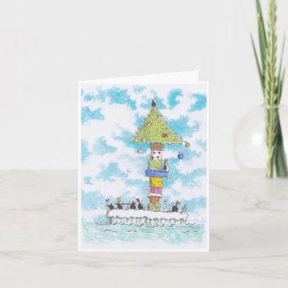 Penguin Filled Christmas Card