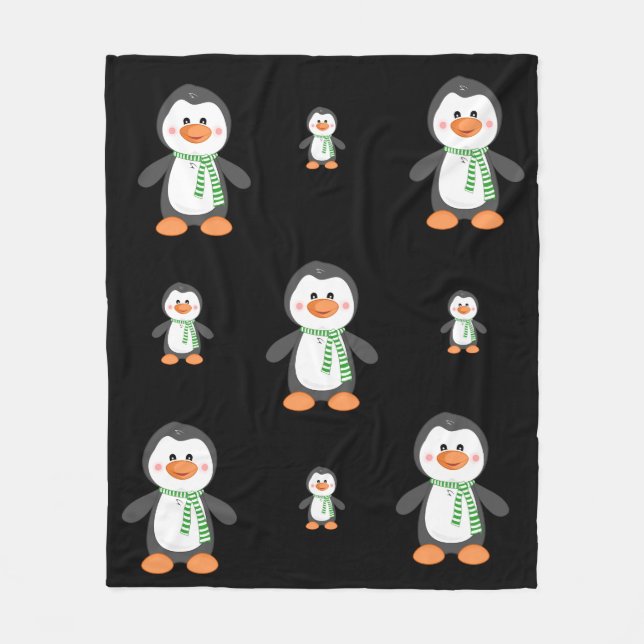Penguin fleece throw (Front)