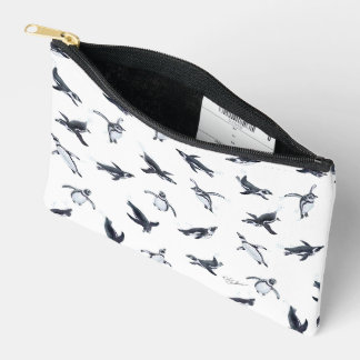 Penguin Flight Squad | Ocean Art Design Accessory Pouch