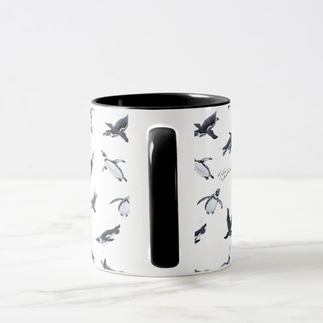 Penguin Flight Squad | Ocean Art Design Mug (Handle)