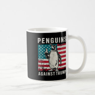 Penguin Flippers Middle Finger Penguins Against Tr Coffee Mug