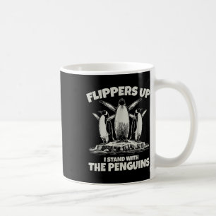 Penguin Flippers Up Resist Funny Penguins Against  Coffee Mug