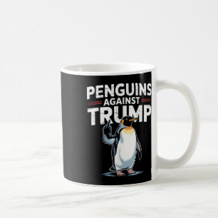 Penguin Flippers Up Resist Funny Penguins Against  Coffee Mug