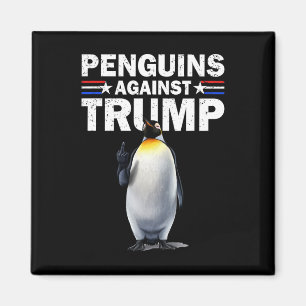 Penguin Flippers Up Resist Funny Penguins Against Magnet