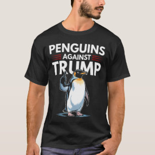 Penguin Flippers Up Resist Funny Penguins Against T-Shirt
