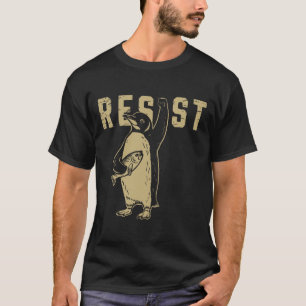 Penguin Flippers Up Resist Funny Penguins Against  T-Shirt