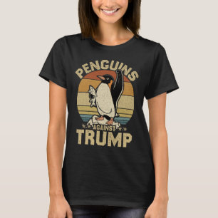 Penguin Flippers Up Resist Funny Penguins Against T-Shirt