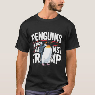 Penguin Flippers Up Resist Funny Penguins Against T-Shirt